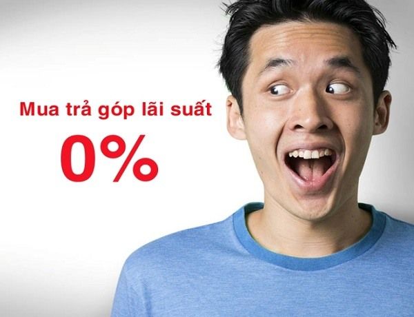 trả góp 0% lãi suất qua thẻ tín dụng