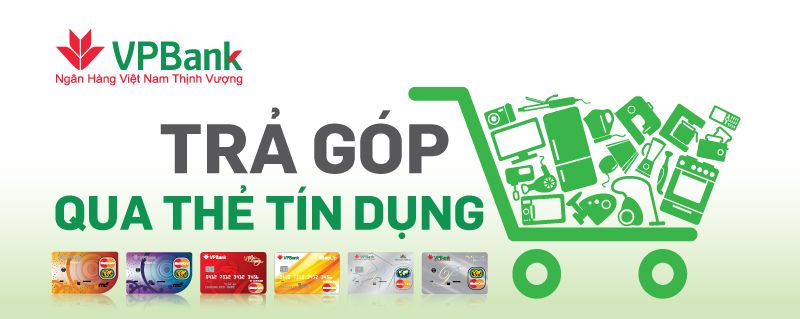 trả góp 0% lãi suất qua thẻ tín dụng