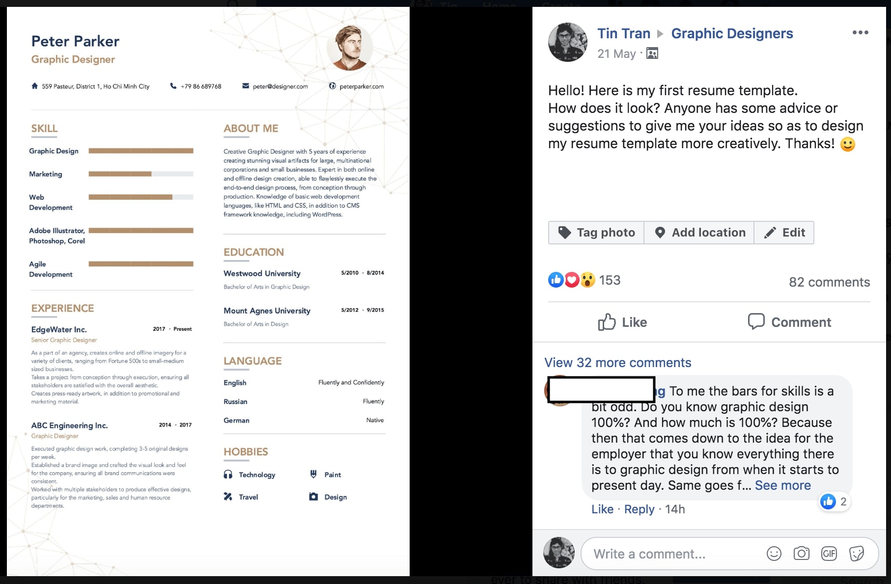 tạo cv tiếng anh online