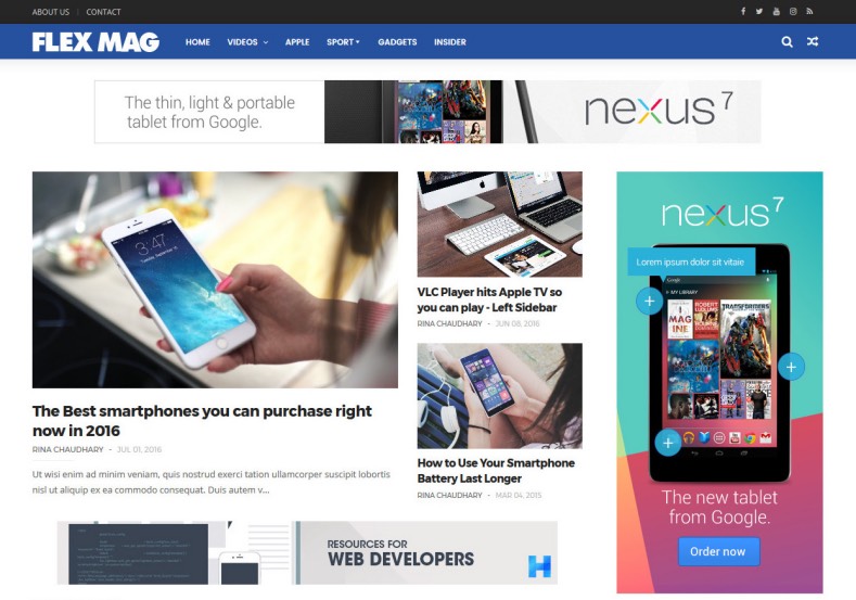 flexmag blogger template