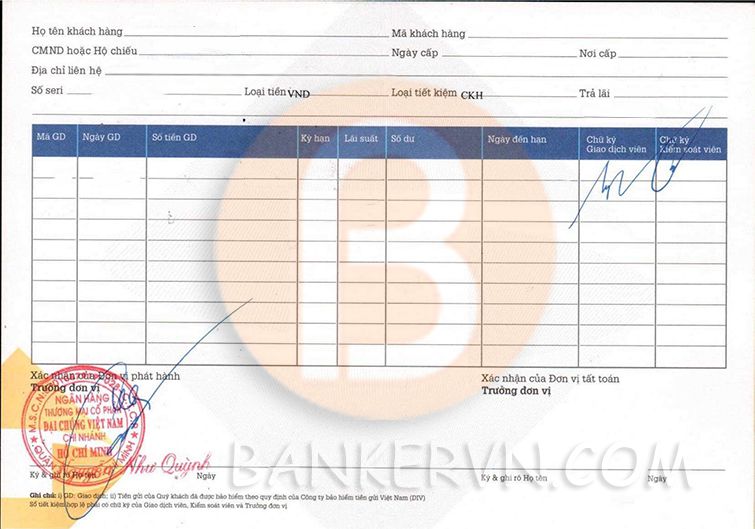 dịch vụ chứng minh tài chính pvcombank