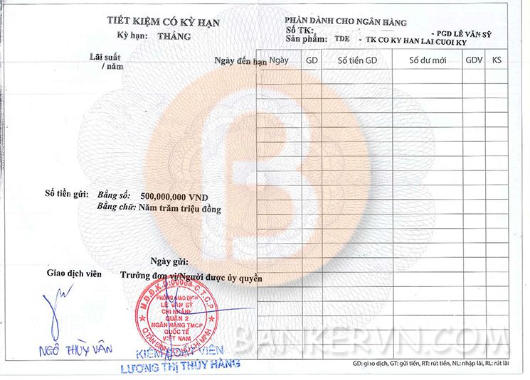 Dịch vụ chứng minh tài chính VIB