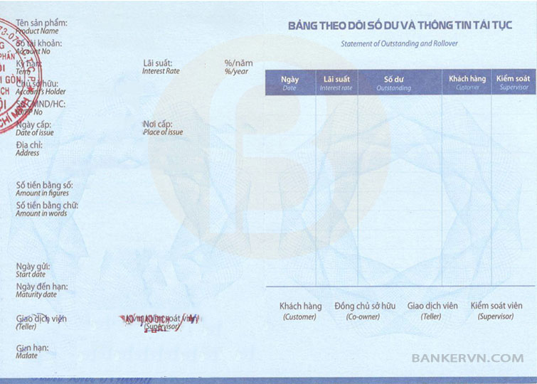 Sổ tiết kiệm ngân hàng MB bank