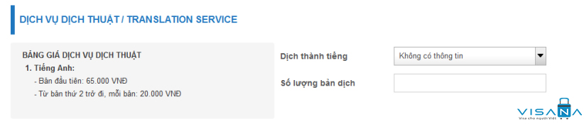 Đăng ký Dịch vụ dịch thuật lý lịch tư pháp nếu có và nếu cần - VISANA
