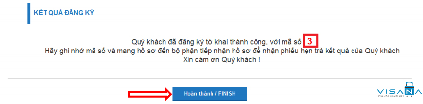 Nhận mã đăng ký trực tuyến Lý lịch tư pháp - VISANA