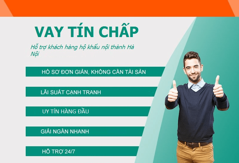 ngân hàng nào cho vay tín chấp ở hà nội lãi suất thấp