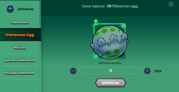 Hướng dẫn rút trứng từ game metamon ra chợ và cách bán trứng metamon egg