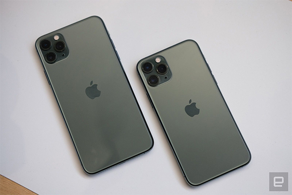Màu xanh mới trên bộ đôi iPhone 11 Pro và 11 Pro Max. Ảnh: Engadget