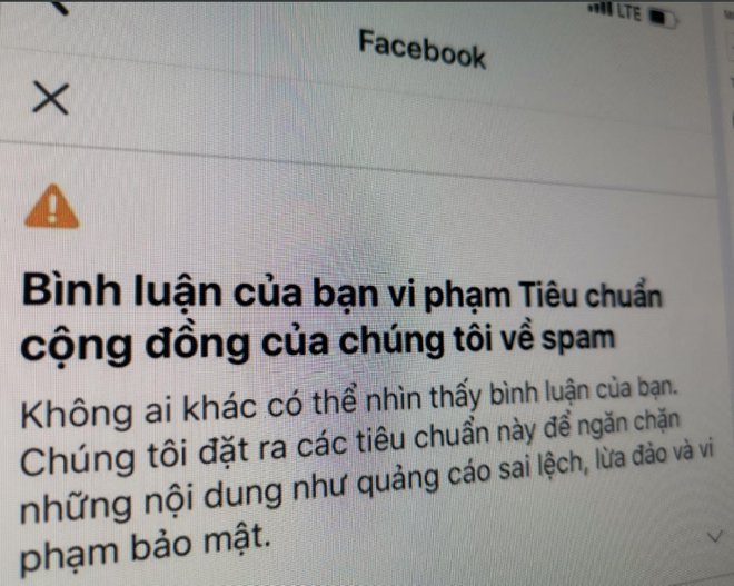 Nhieu nguoi dung VN bi Facebook khoa binh luan vo co hinh anh 1