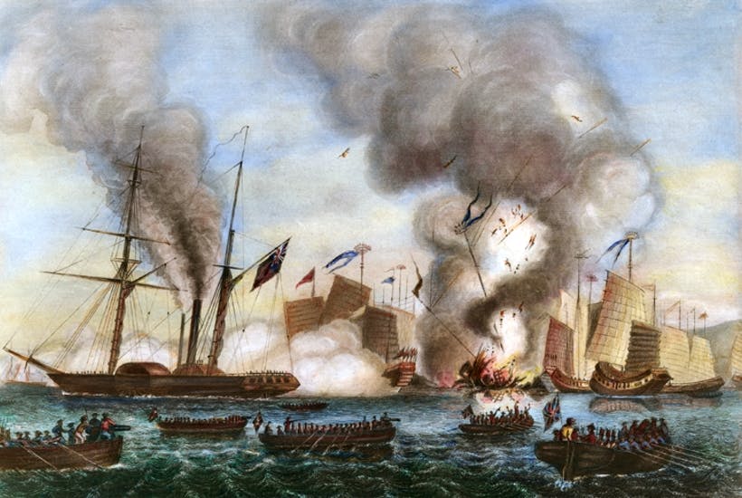 Kết quả hình ảnh cho East India Company and the Chinese Opium Wars