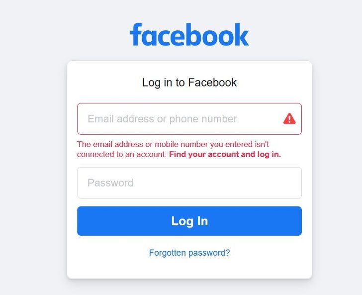Quên mật khẩu facebook