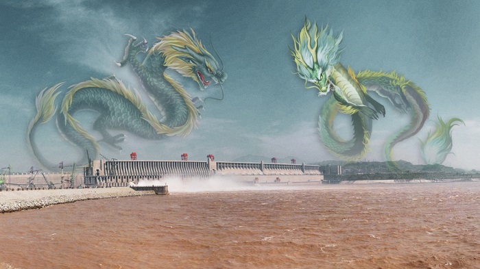 Nước sông cuồn cuộn, chảy xiết