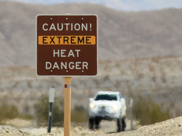Thung lũng chết nằm ở phía bắc sa mạc Mojave. (Ảnh:)