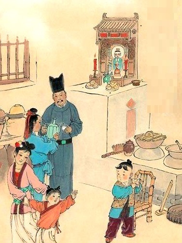 gia dinh an tet