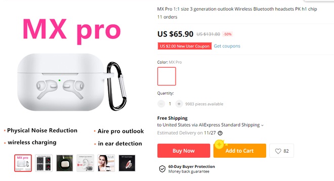 Cách phân biệt AirPods Pro thật và 'nhái' - ảnh 1