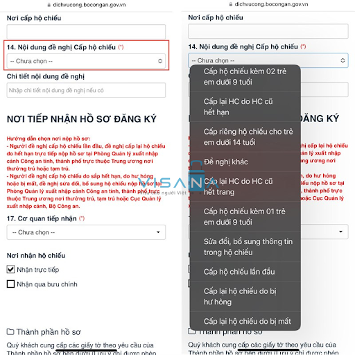 đề nghị cấp hộ chiếu online visana