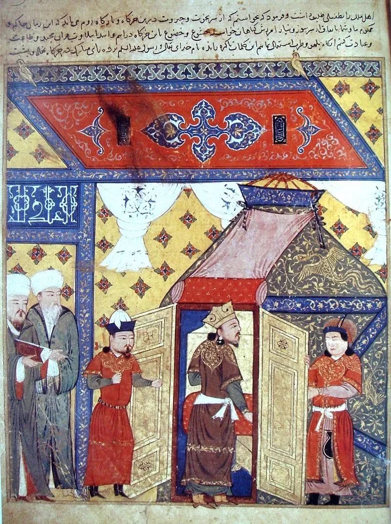 Ba Tư thu nhỏ mô tả sự chuyển đổi từ Phật giáo sang Hồi giáo của vua Ghazan xứ Ilkhanate. (Ảnh: wikimedia.org)