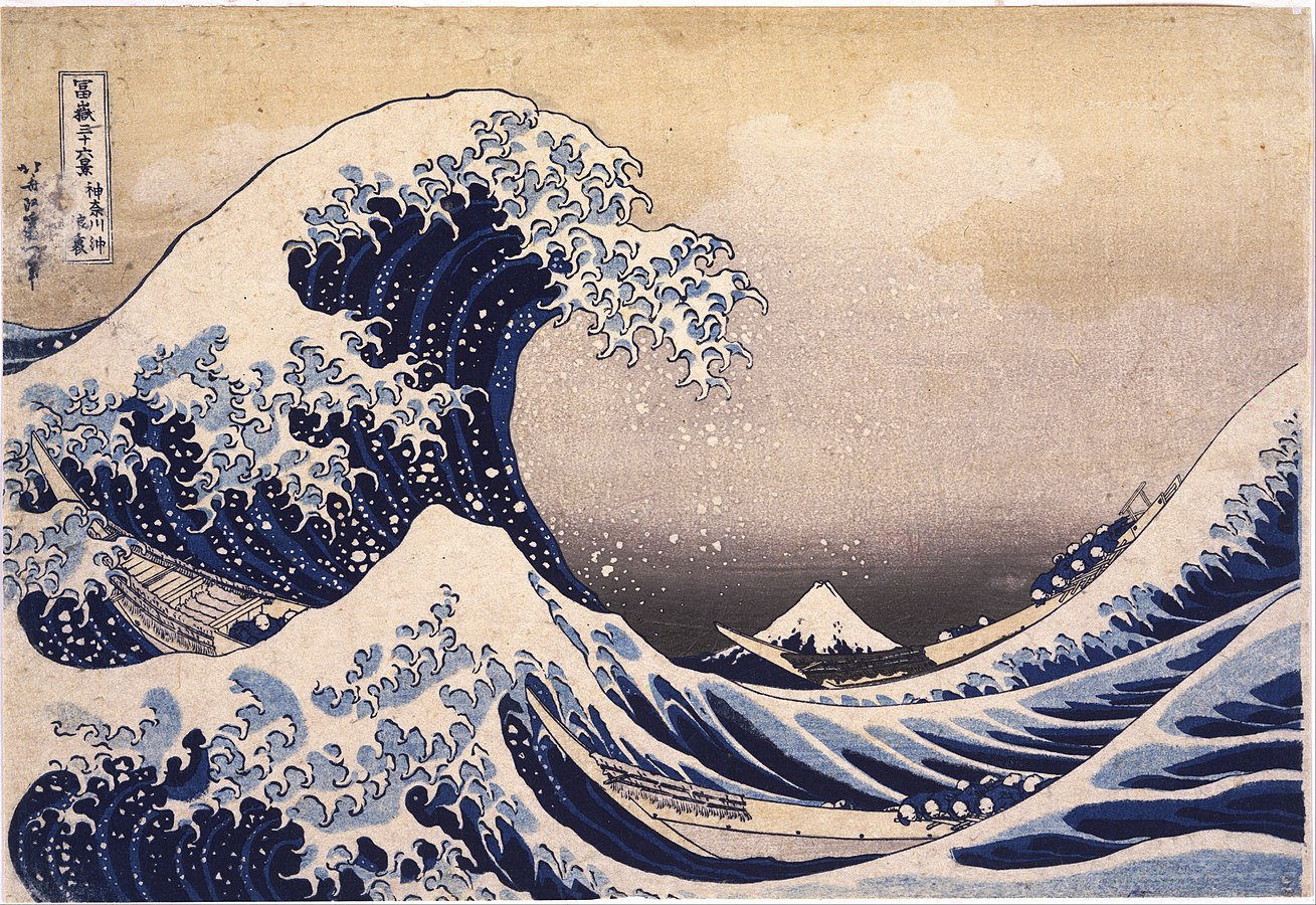Katsushika Hokusai: Làn sóng lớn ngoài khơi Kanagawa