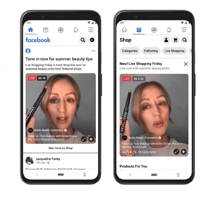 Mua sắm trực tiếp trên Facebook