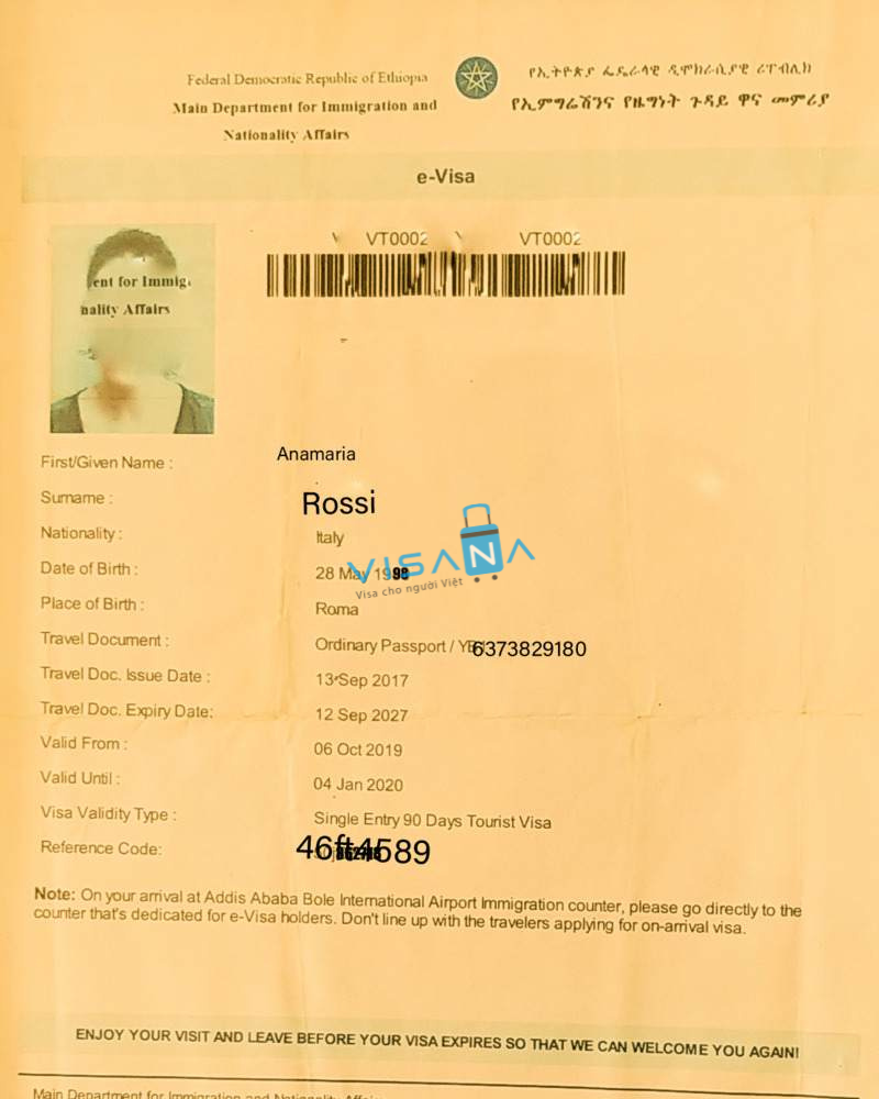 evisa ethiopia visana
