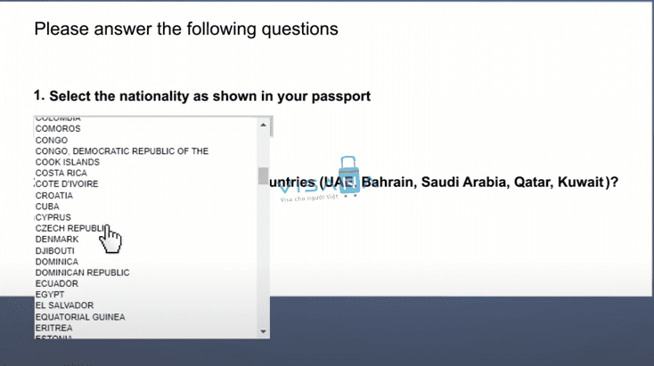 đăng ký e-Visa Oman visana