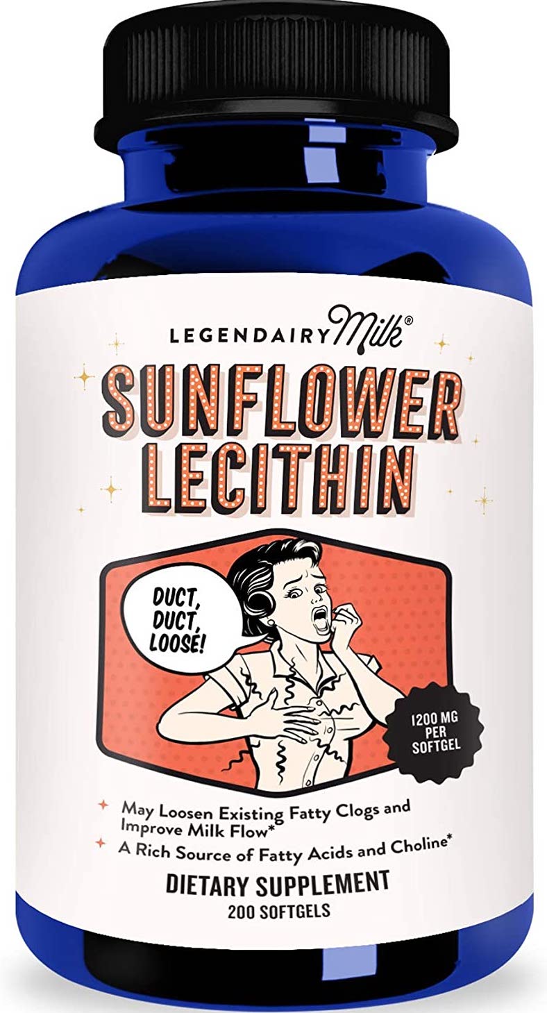 15 Lời Khuyên Thiết Thực Để Giúp Việc Bơm Hút Ít Hơn | Gà con Chai màu xanh bổ sung Sunflower Lecithin