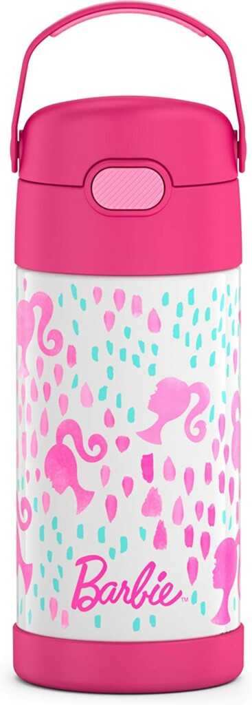 THERMOS FUNTAINER Bình hút chân không cách nhiệt bằng thép không gỉ 12 ounce bằng thép không gỉ cho trẻ em, Barbie