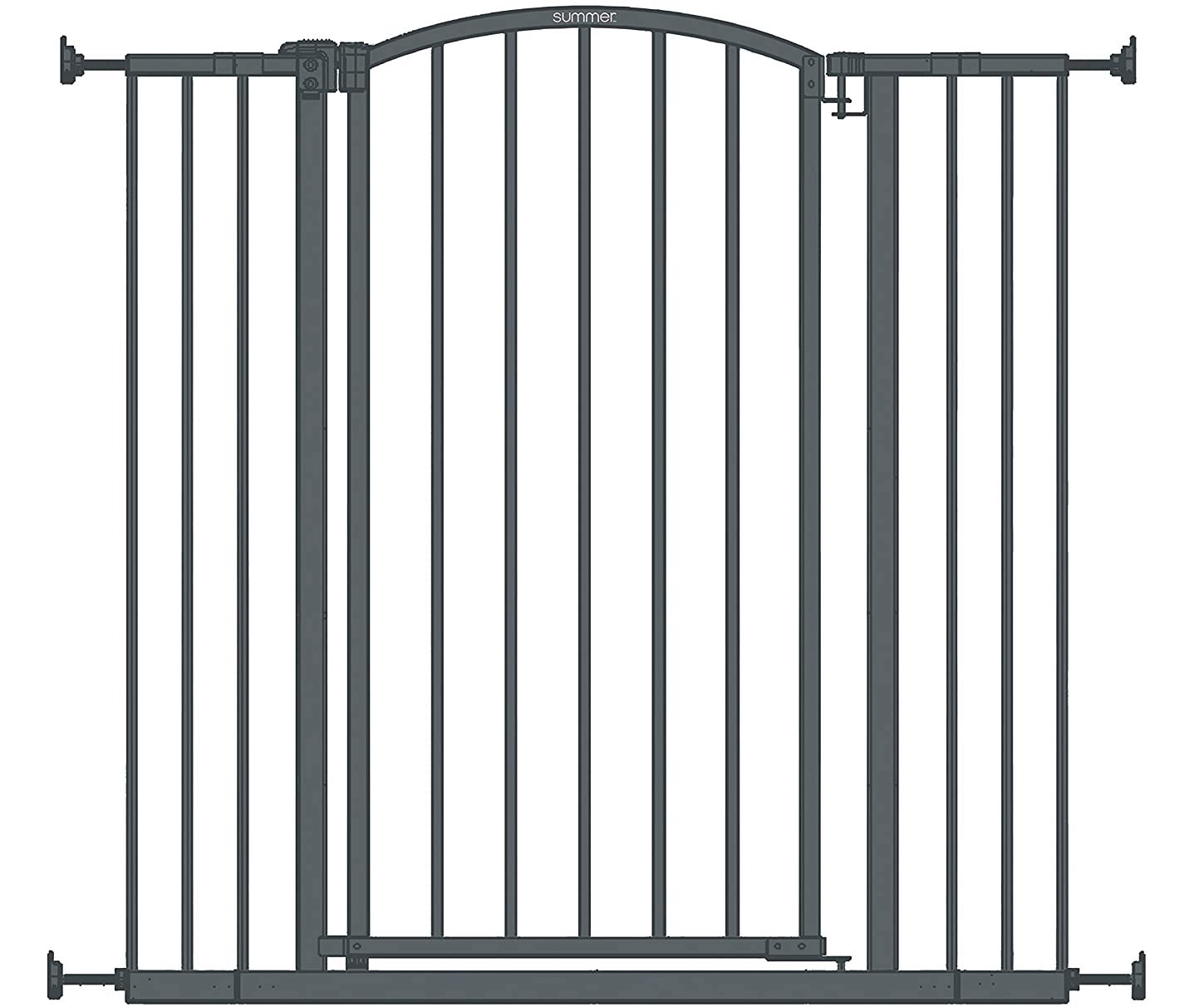 Cổng bé màu xám đậm