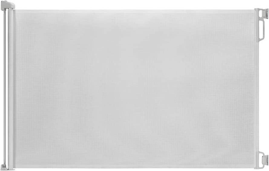 Cổng bé màu trắng có thể thu vào 