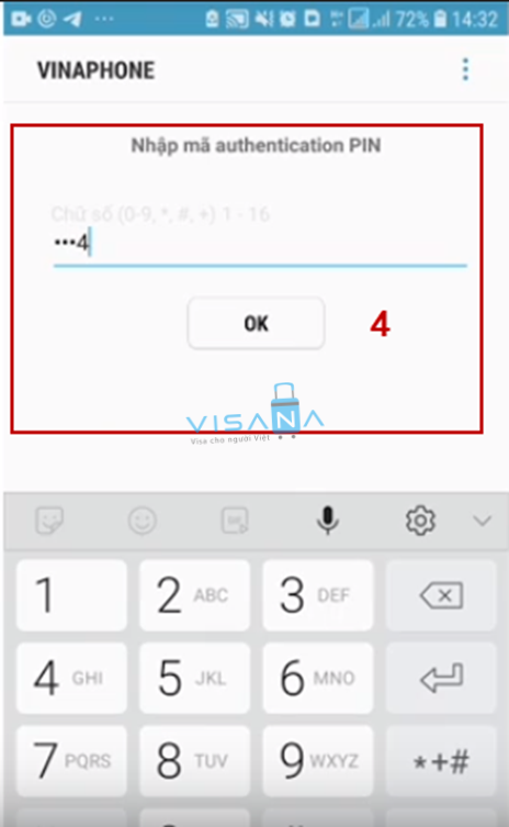 xác nhận Đăng nhập tài khoản cổng dịch vụ công bằng Sim ký số visana