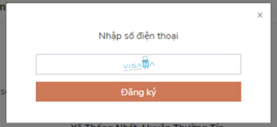 nhập số điện thoại Thêm phương thức xác thực bằng tin nhắn SMS visana