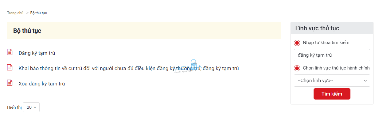 bộ thủ tục đăng ký tạm trú online visana
