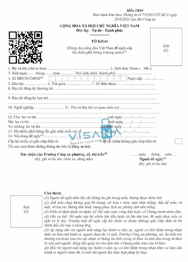 mẫu tờ khai tk01 visana