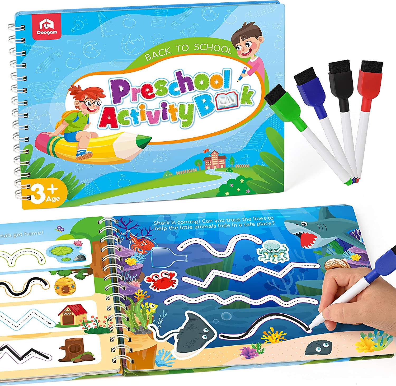 Coogam Pencil Tracing Workbook