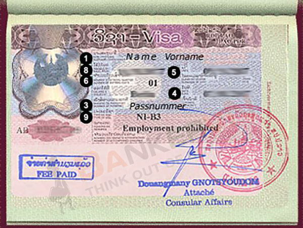 Mẫu visa Lebanon