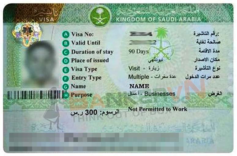 Visa dán Ả Rập Xê Út