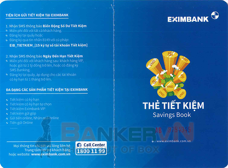 Dịch vụ chứng minh tài chính Eximbank