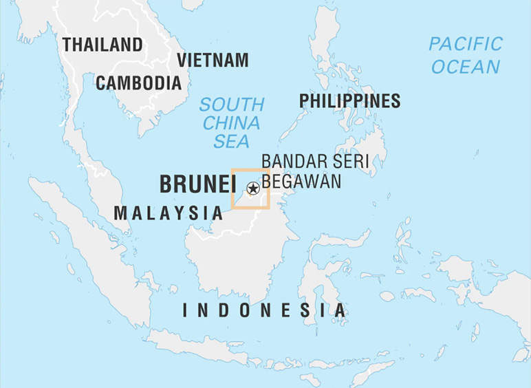 VỊ TRÍ CỦA BRUNEI