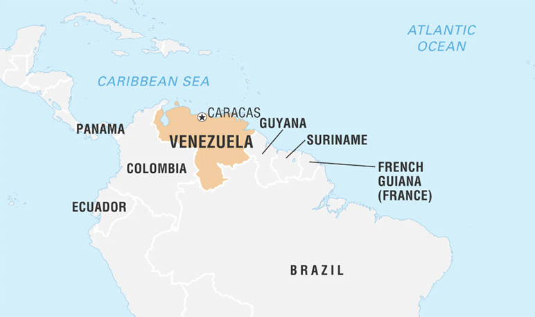 VỊ TRÍ CỦA VENEZUELA