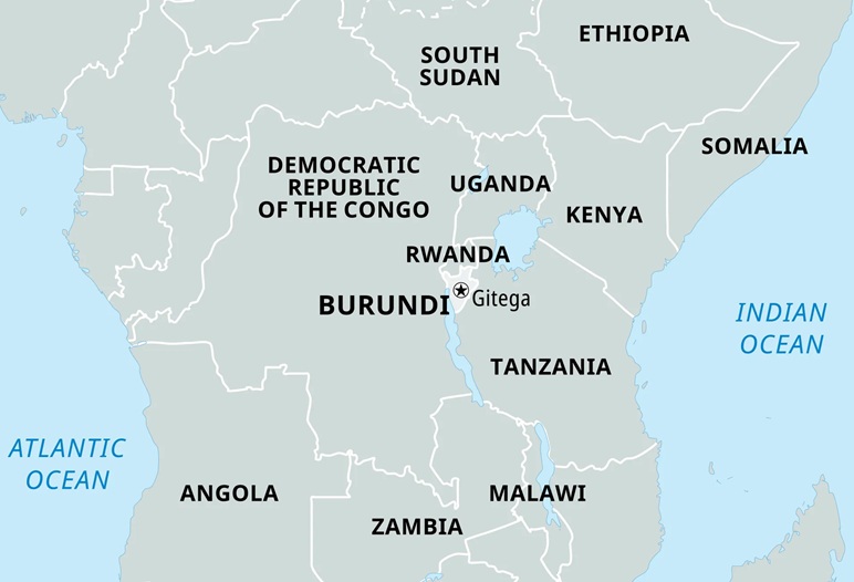 Vị trí Burundi