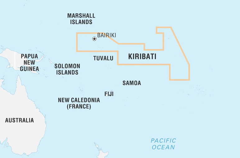 Vị trí Kiribati