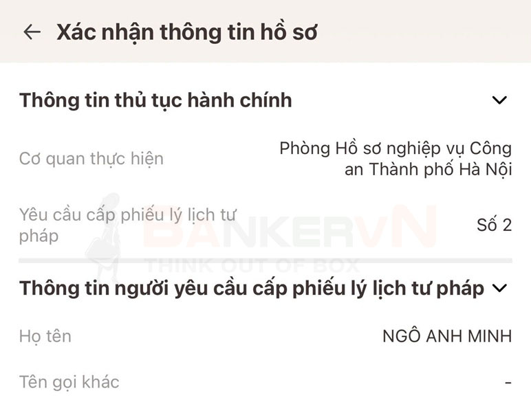 Hướng dẫn làm lý lịch tư pháp 6