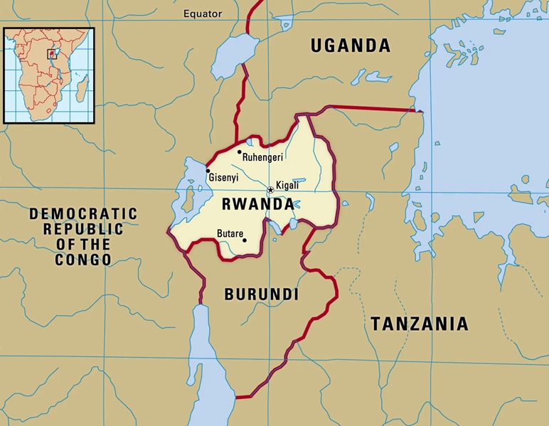 Vị trí Rwanda