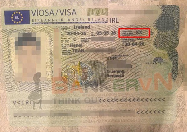 Xin visa Ireland hết bao nhiêu tiền