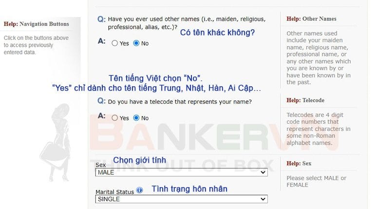 Điền đơn xin visa Mỹ - Ds160 - 5